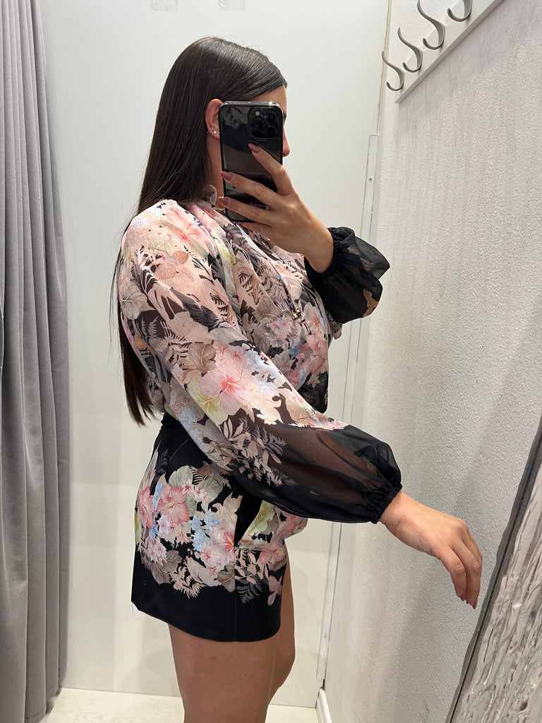 🚨KONTATTO•Completo Zimmer camicia+pantaloncino base nera