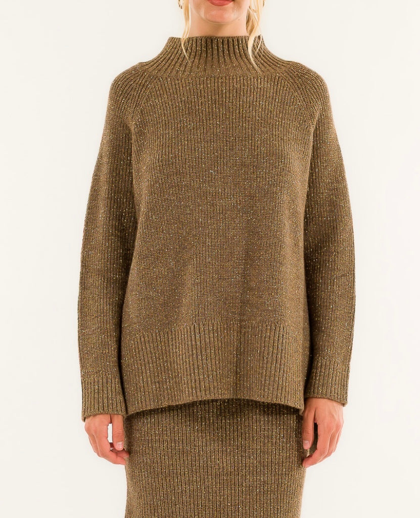 BLK30 KONTATTO•Maxi lupetto spacchetti con lurex•Più colori