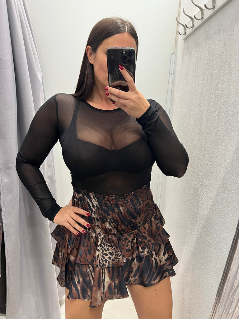 ViCOLO•Body girocollo velato in tulle