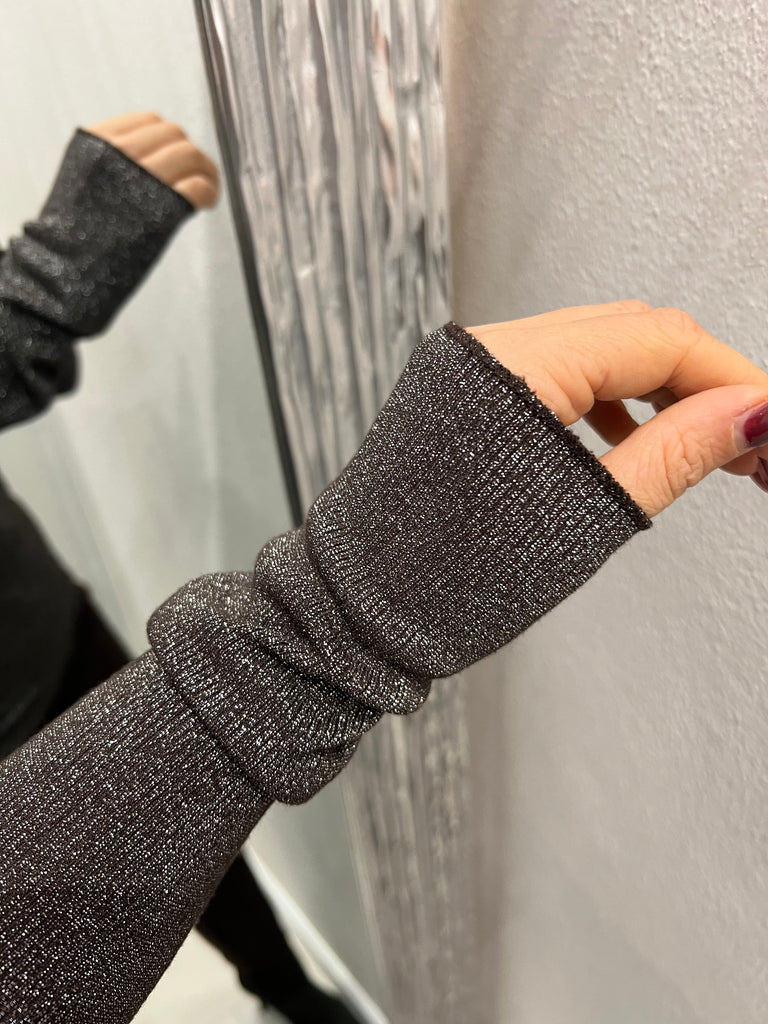 Susy Mix•Maglia elasticizzata scollo barca lurex•Più colori