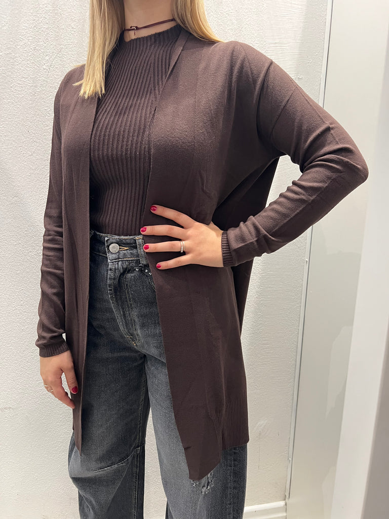 KONTATTO•Cardigan lungo in maglia•Più colori