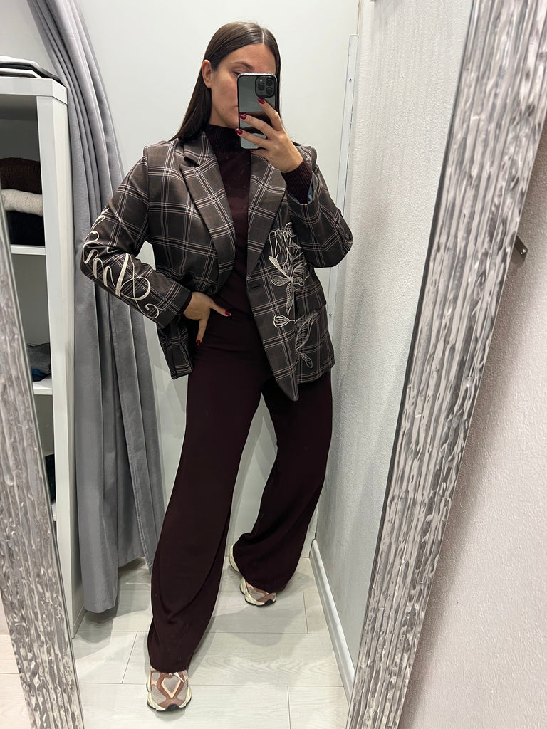 KONTATTO•Pantalone in maglia di viscosa