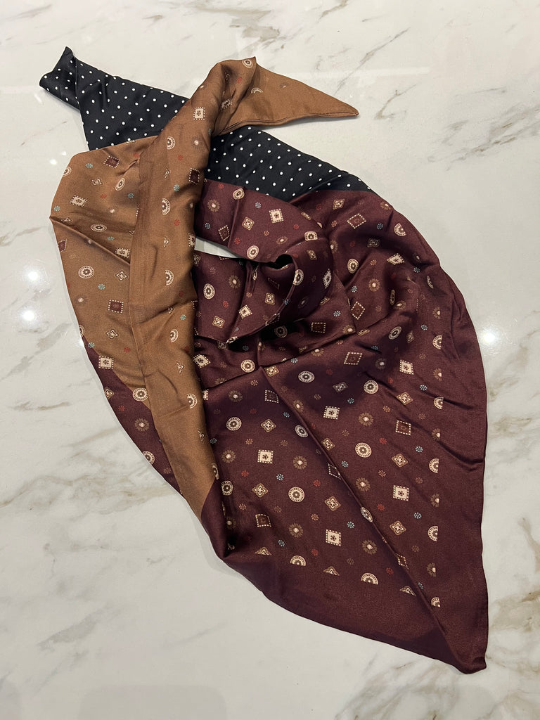 BLK30 LUMINA•Cardigan over con foulard•Più colori