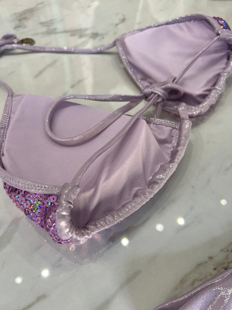 🚨4giveness-Bikini triangolo e slip V Pretty paillettes