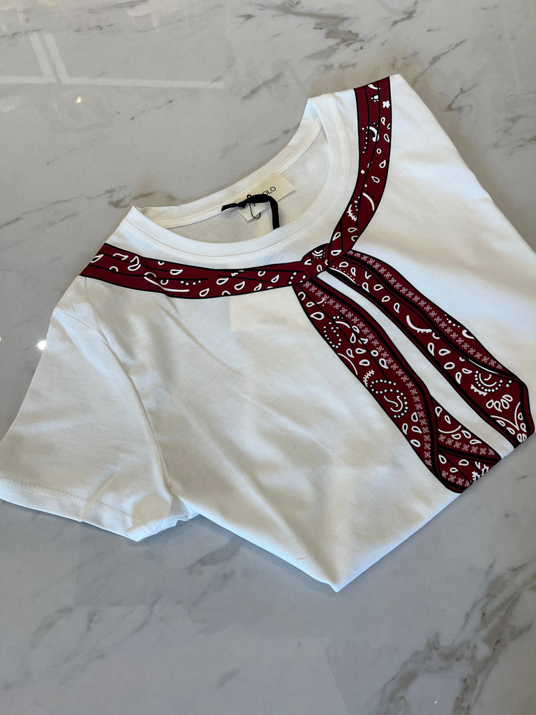 ViCOLO•T-shirt regular bandana bordeaux