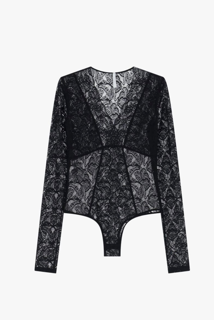 IMPERIAL•Body pizzo scollo a V