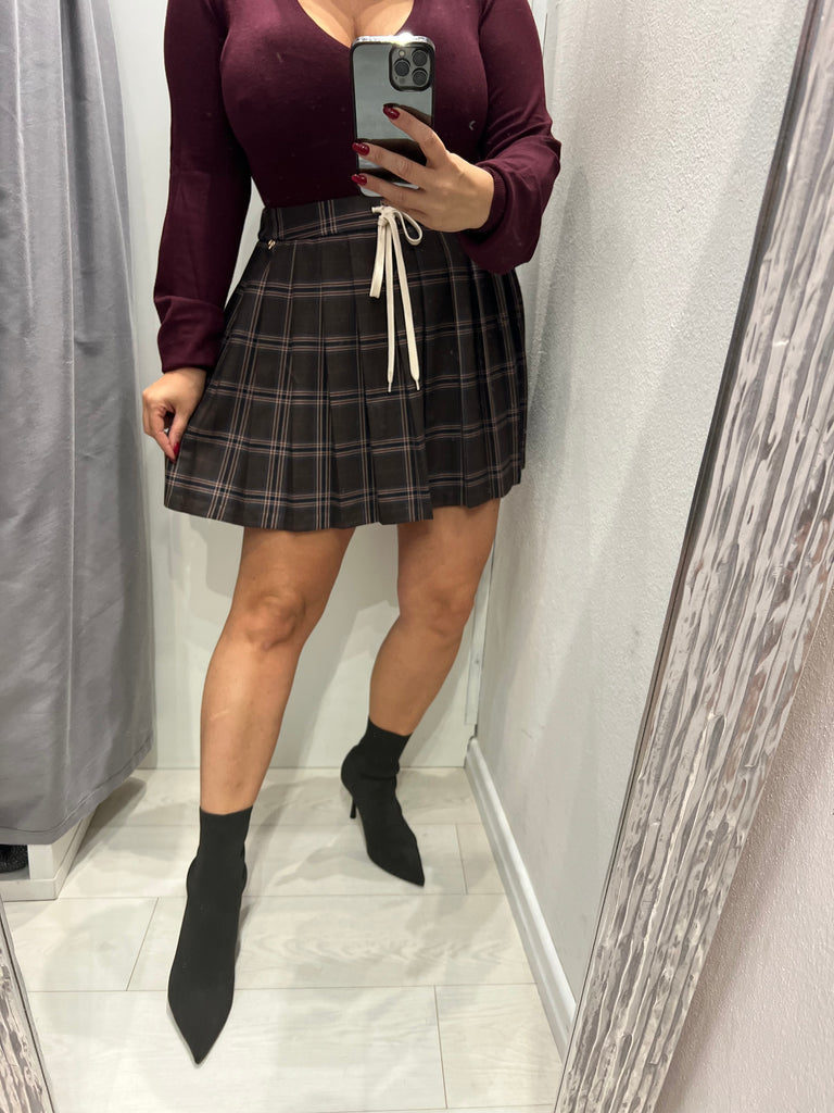 Philia Loft•Gonna college principe di Galles moro/blu/prugna