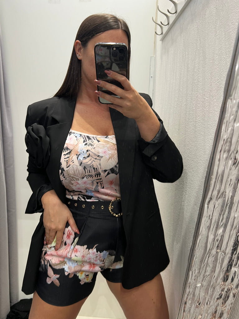 🚨KONTATTO•Completo Zimmer camicia+pantaloncino base nera