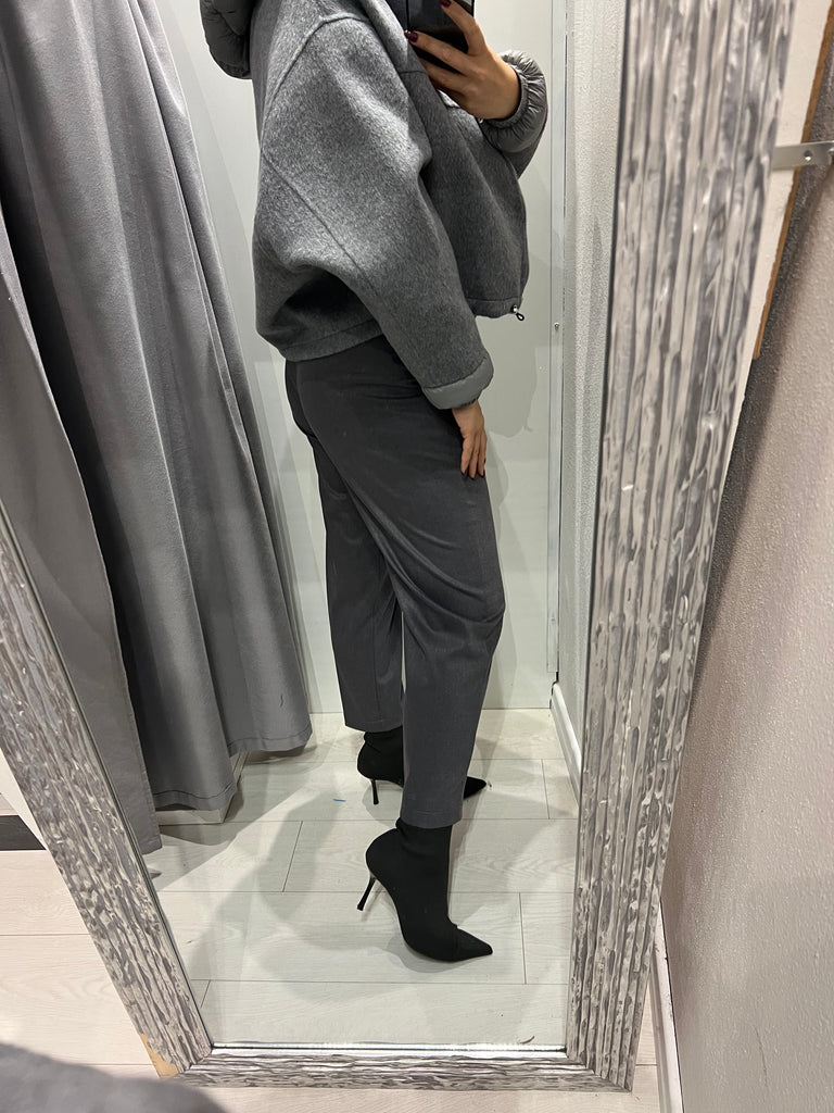 HaveOne•Pantalone grigio elastico dietro