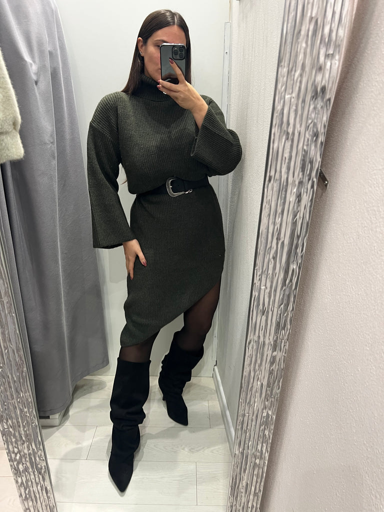 KONTATTO•Abito dolcevita finale obliquo•Più colori