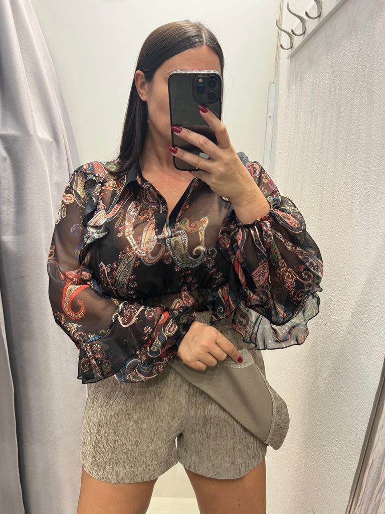 LUMINA•Gonna pantaloncino velluto•Beige