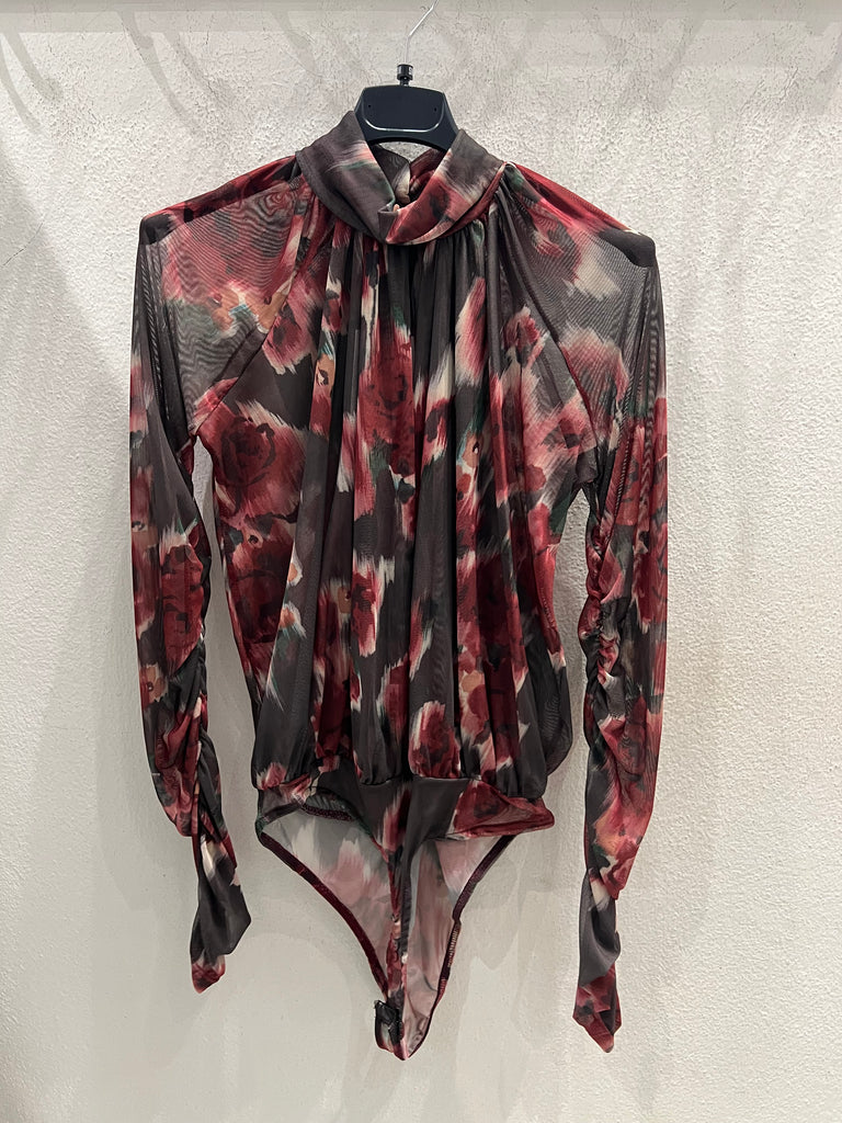 LUMINA•Body fiori ciliegia base moro