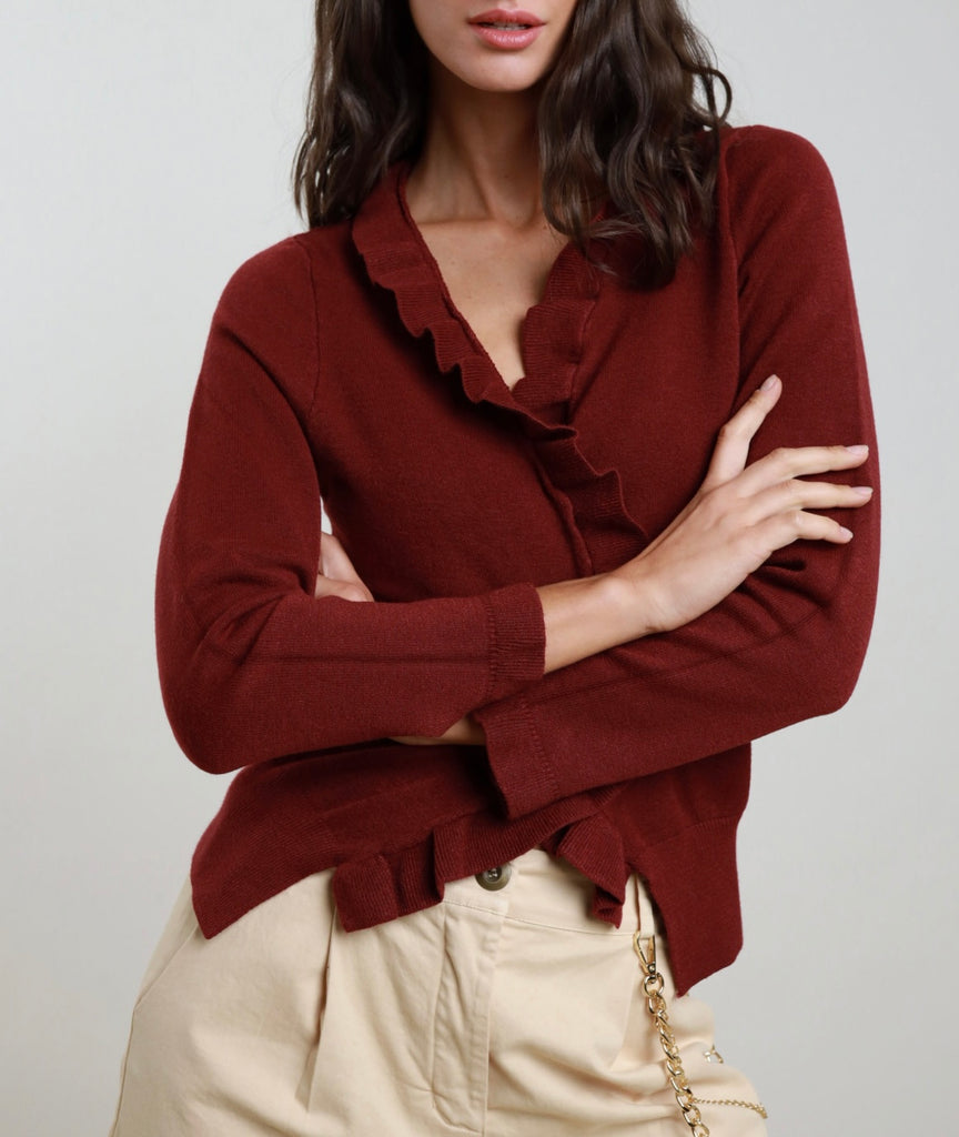 Susy Mix•Cardigan rouches•Più colori