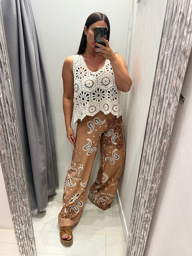 MSS💥HaveOne•Top canotta maglia crochet•Più colori