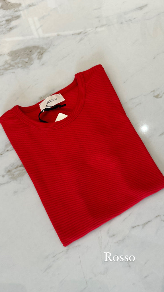 EVER ViCOLO•T-shirt a costine•Più colori