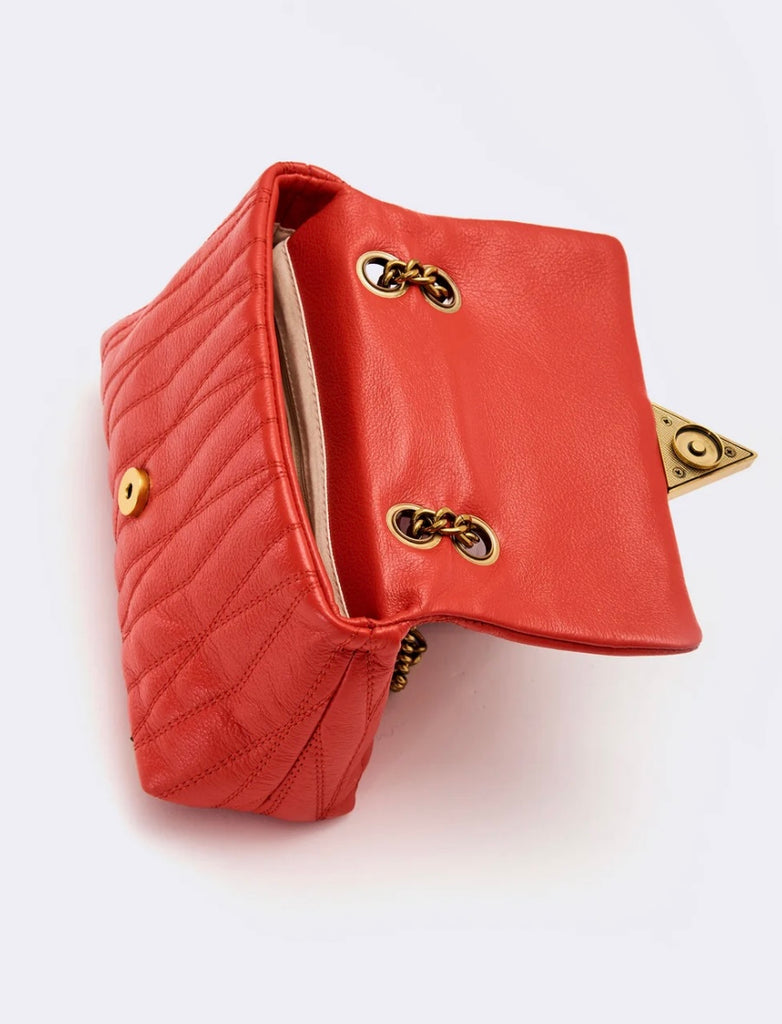 ViCOLO•Borsa Belleville small vera pelle metalleria oro•Più colori