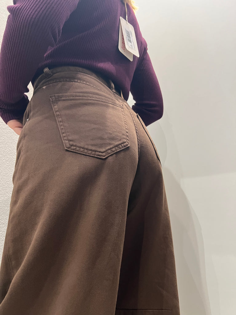 HaveOne•Jeans pantalone Barbara cioccolato