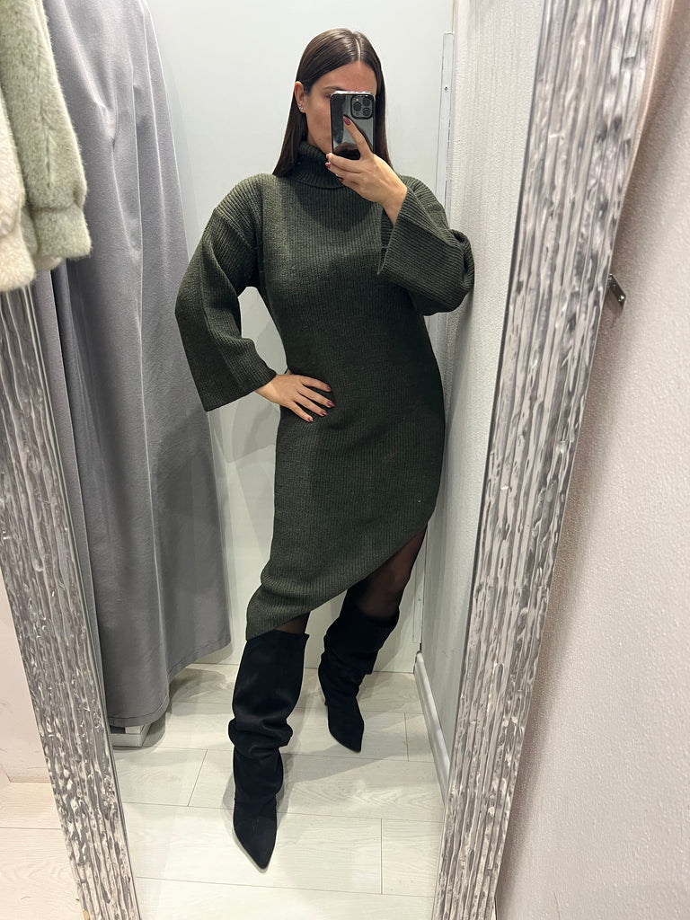 KONTATTO•Abito dolcevita finale obliquo•Più colori