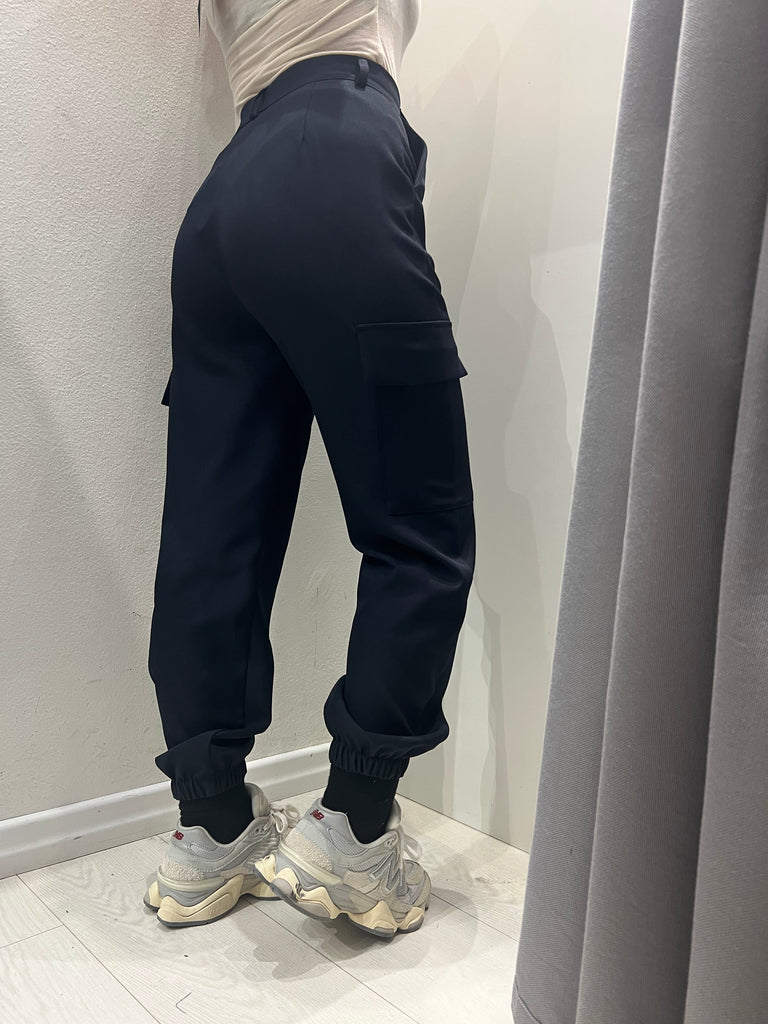 ViCOLO•Pantalone jogger cargo blu