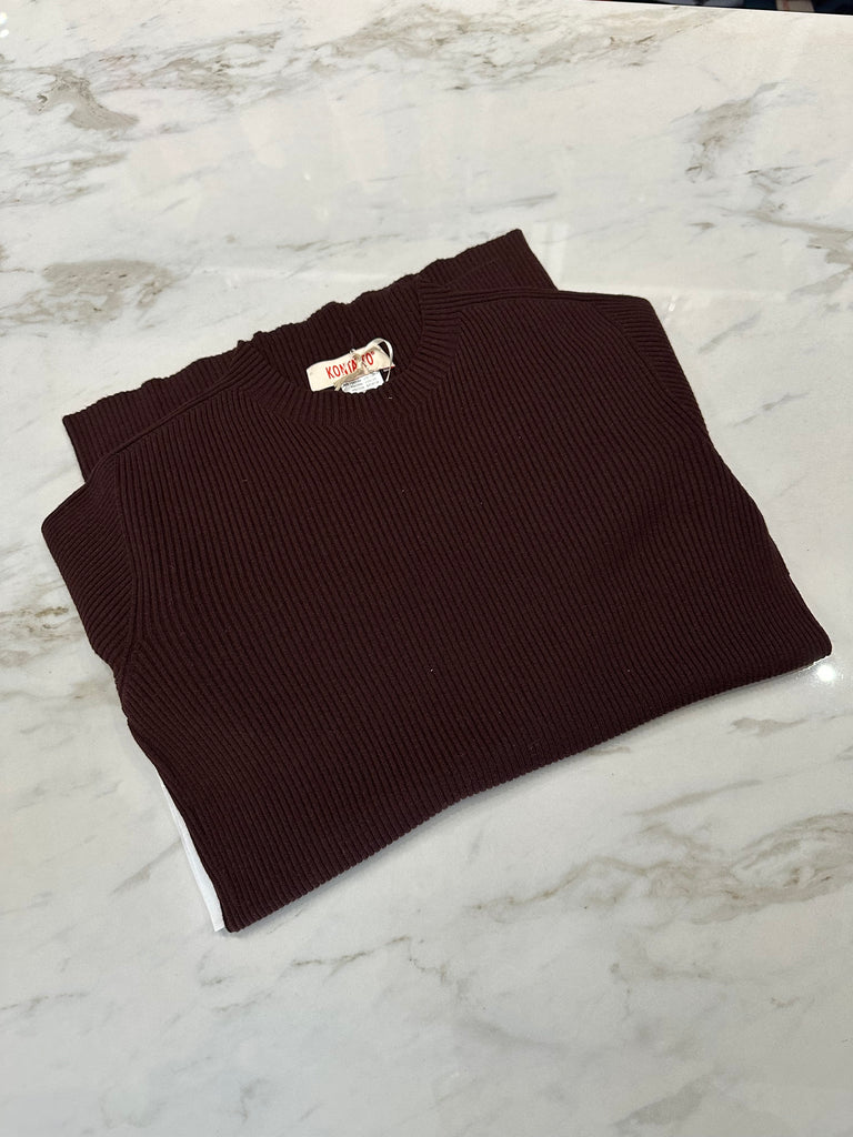 KONTATTO•Maglioncino costine girocollo•Più colori