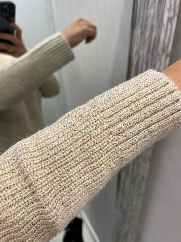 KONTATTO•Maxi lupetto spacchetti con lurex•Più colori