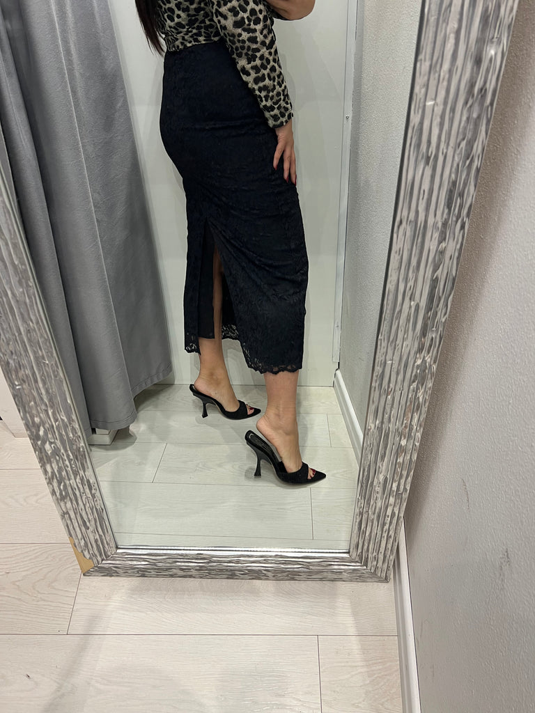 HaveOne•Gonna in pizzo con cintura