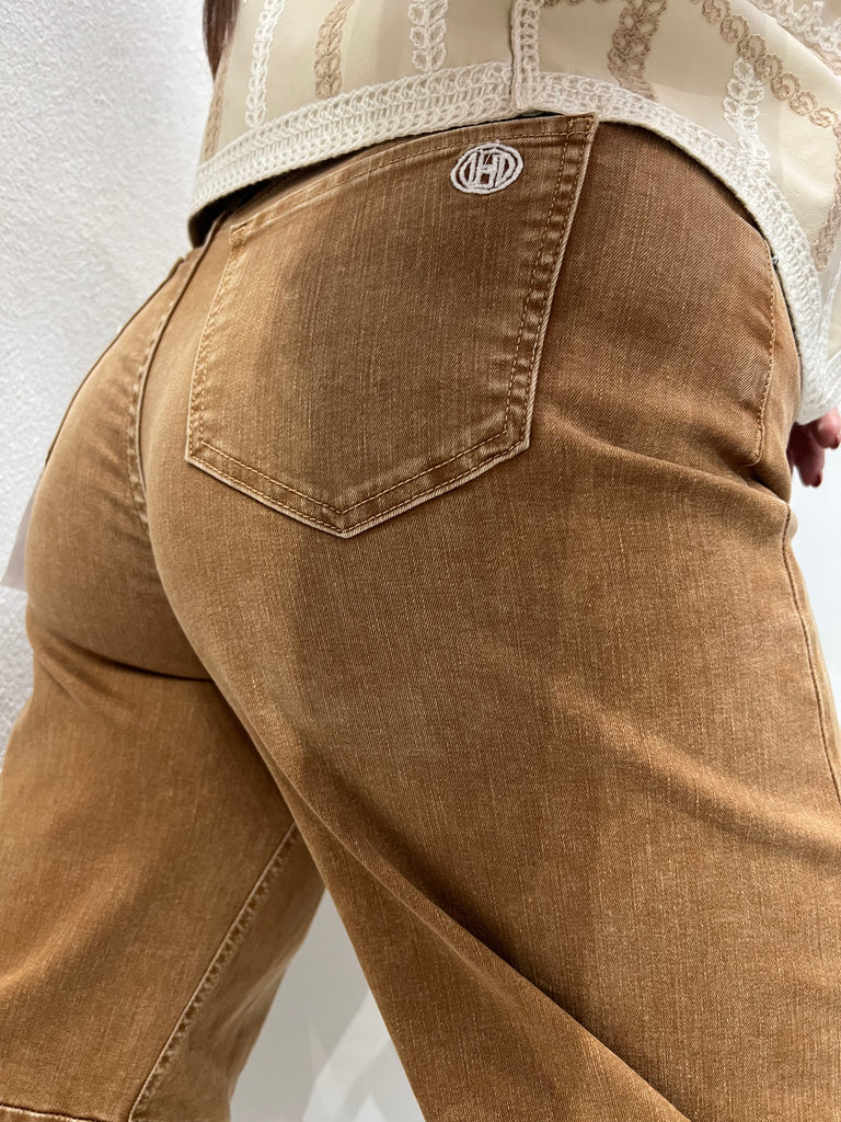 HaveOne•Jeans pantalone Barbara terra