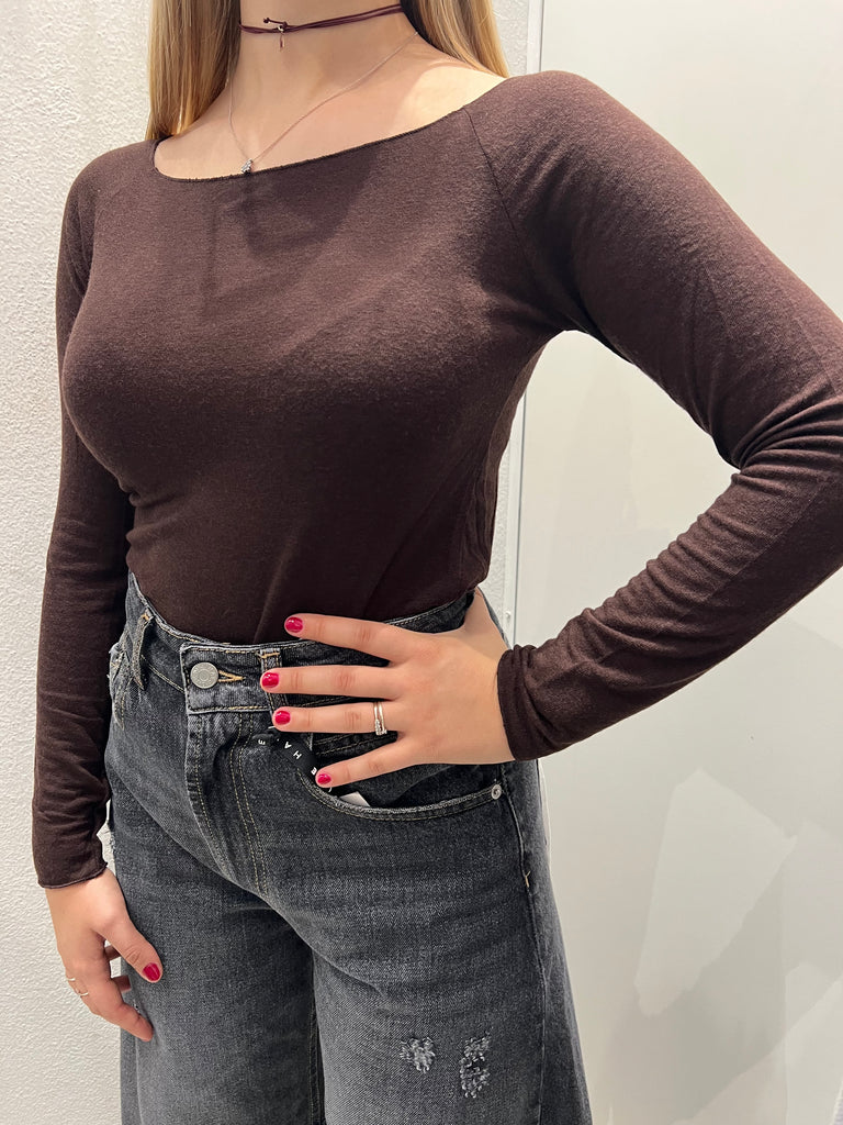 KONTATTO•Maglia lanetta scollo barchetta•Più colori