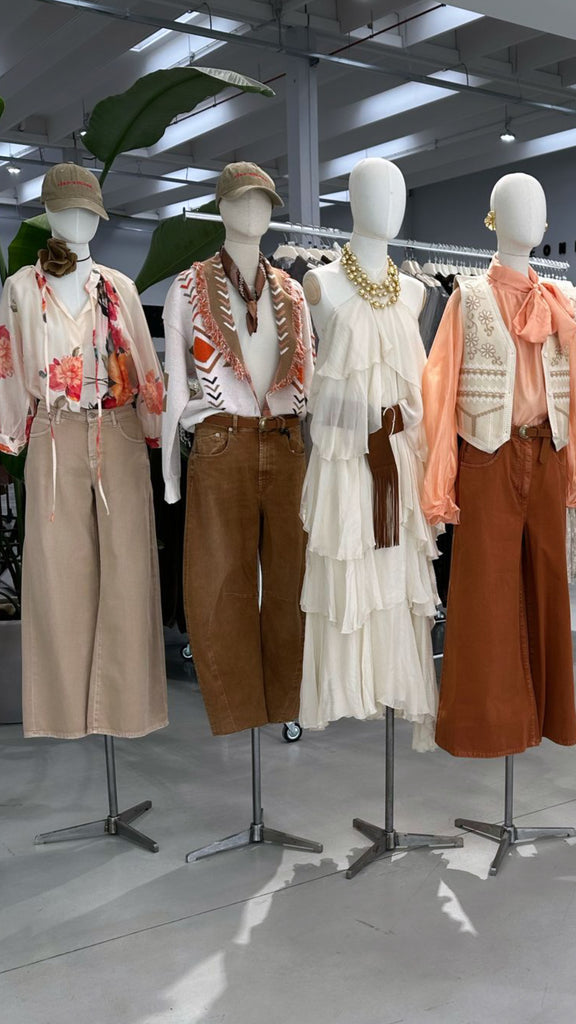 HaveOne•Jeans pantalone Barbara terra