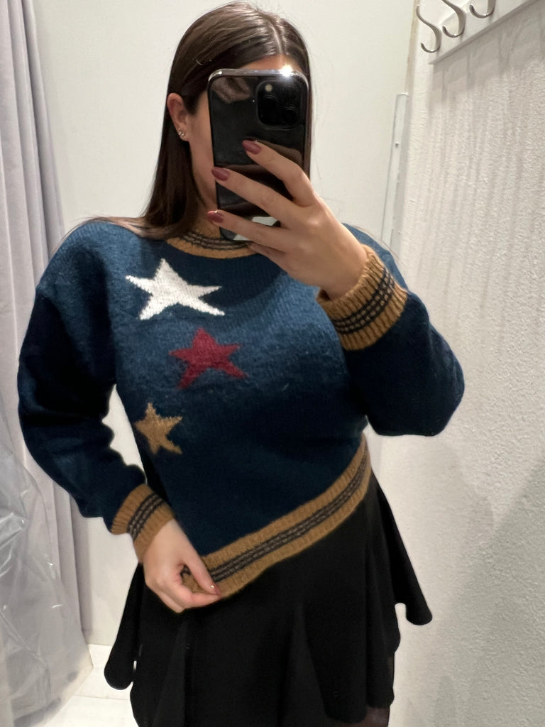 KONTATTO•Maglione mohair stelle•Più colori