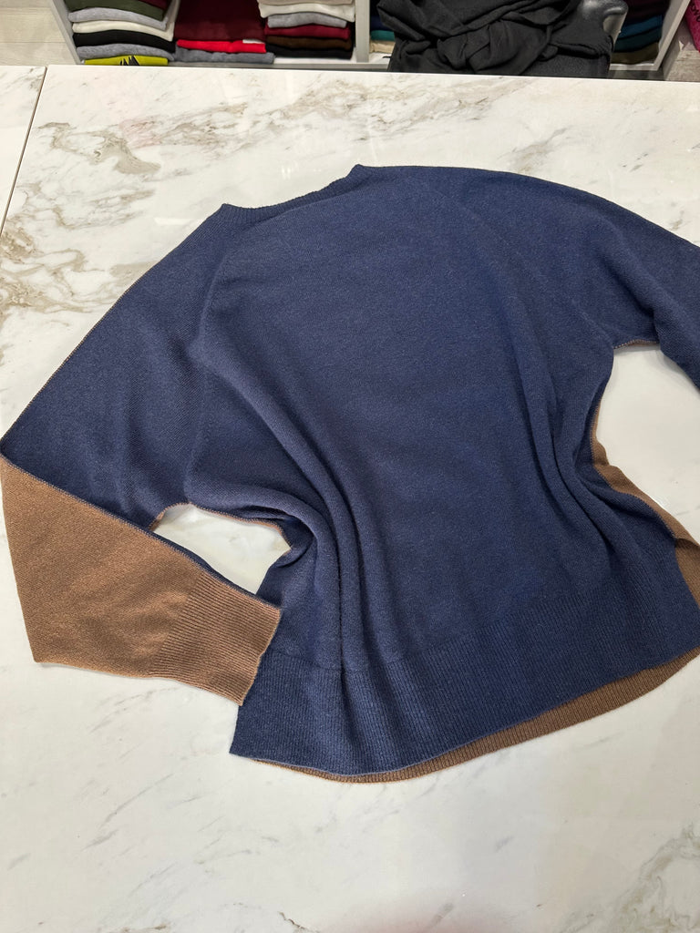 ViCOLO•Maglione bicolor misto cashmere•Più colori