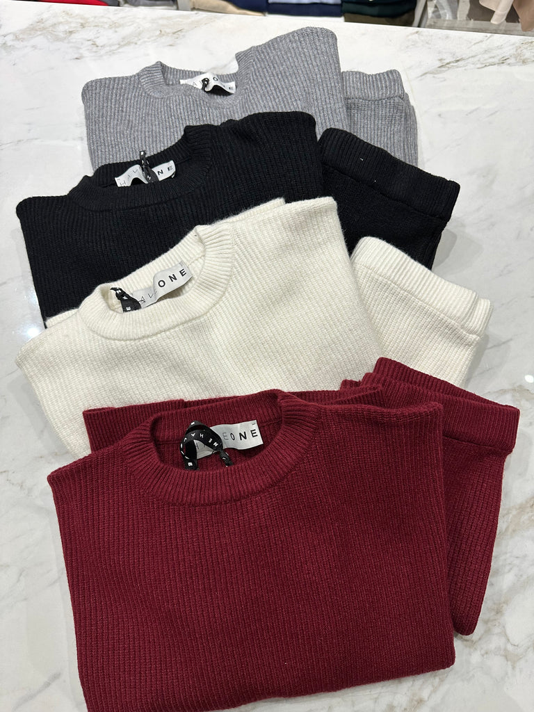 IN ARRIVO! HaveOne•Coordinato maglione e gonna costine•Più colori