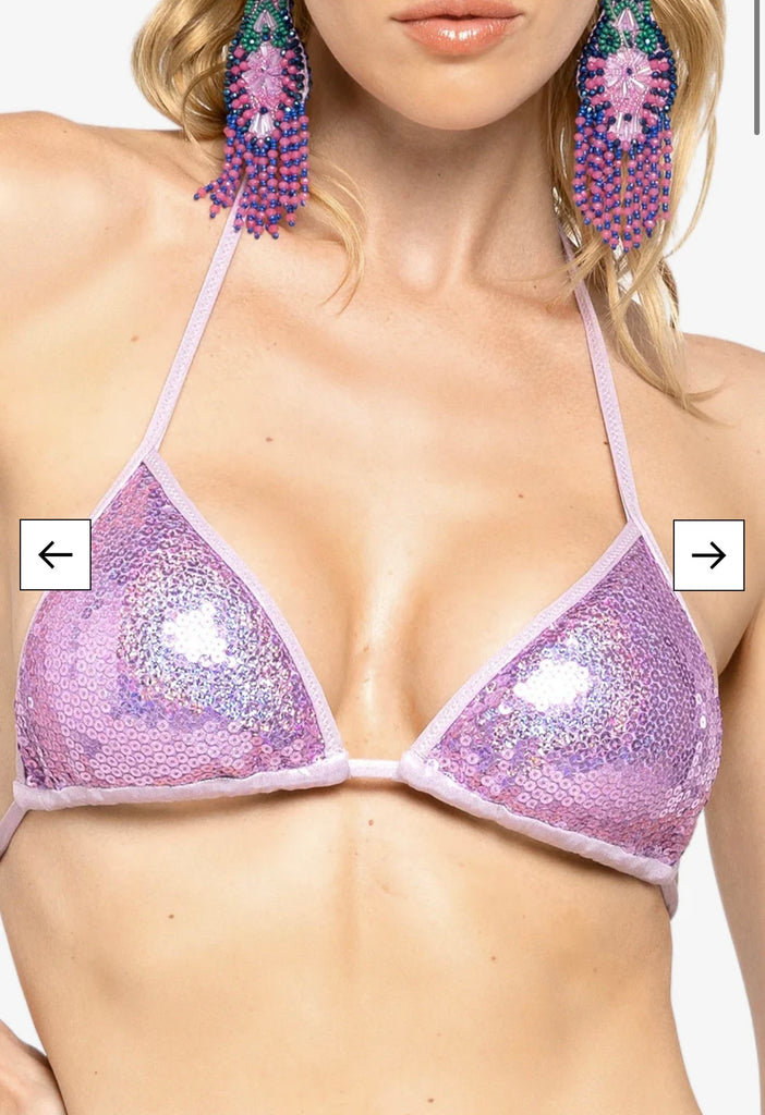 🚨4giveness-Bikini triangolo e slip V Pretty paillettes