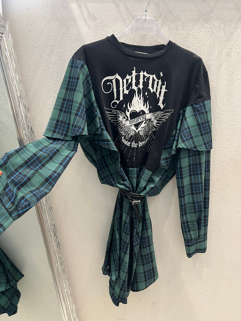 Souvenir•Abitino Detroit inserti camicia con elastico