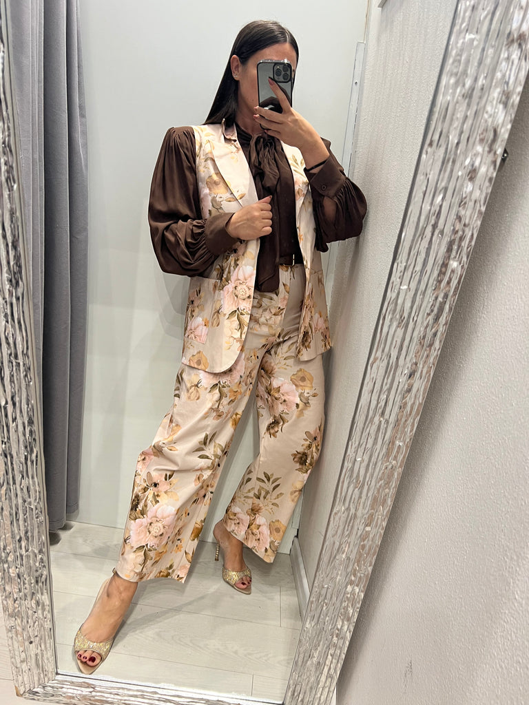 ViCOLO•Pantalone floreale in cotone