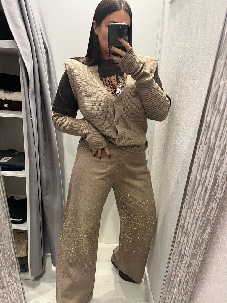 HaveOne•Jeans Amelie strass