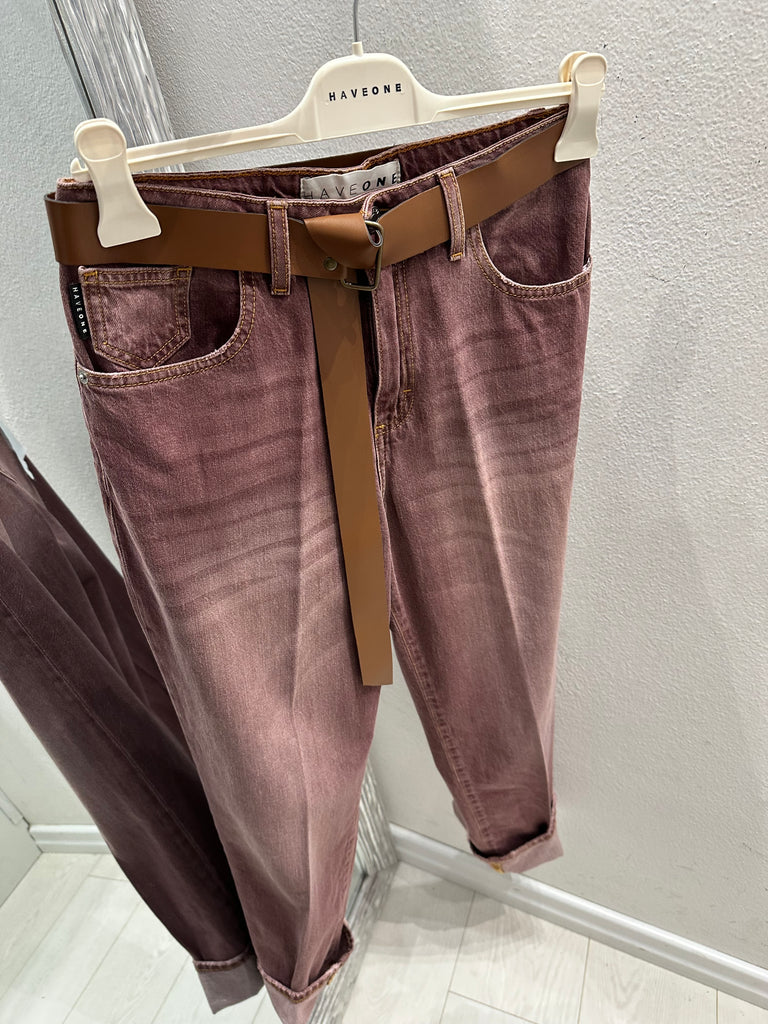 HaveOne•Jeans Mandy bordeaux