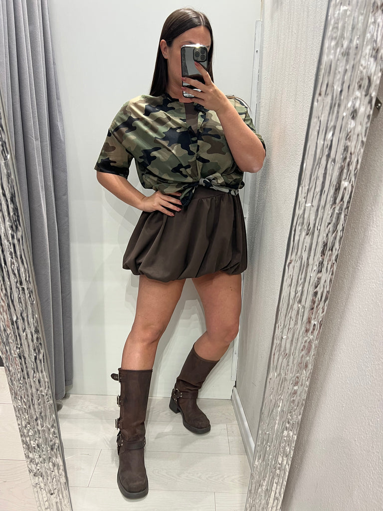 ViCOLO•Camicia coreana camouflage