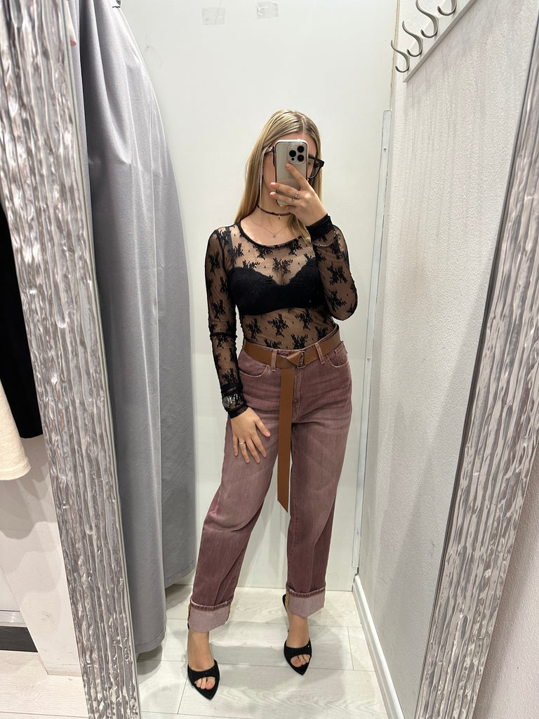 HaveOne•Jeans Mandy bordeaux