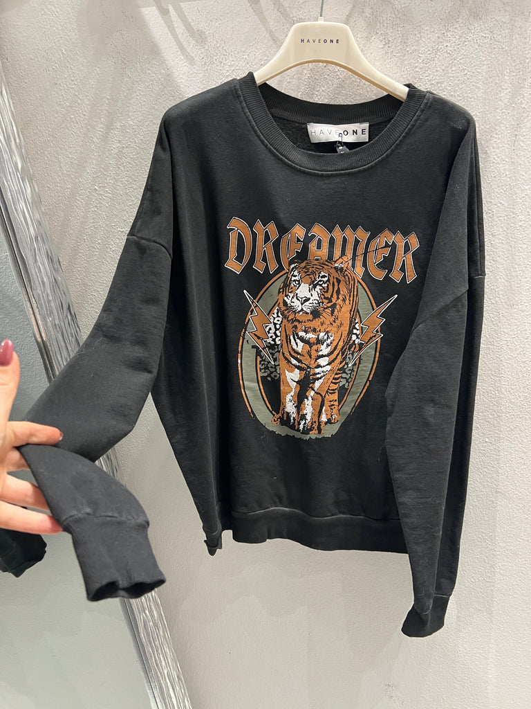 BLK30 HaveOne•Felpa Dreamer tigre interno felpato