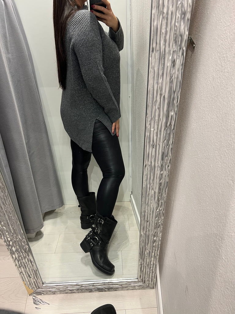 KONTATTO•Maxi lupetto spacchetti con lurex•Più colori