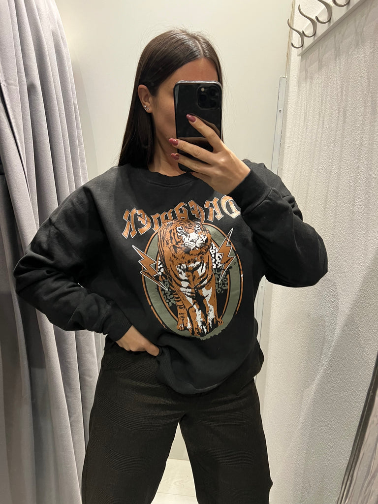 BLK30 HaveOne•Felpa Dreamer tigre interno felpato