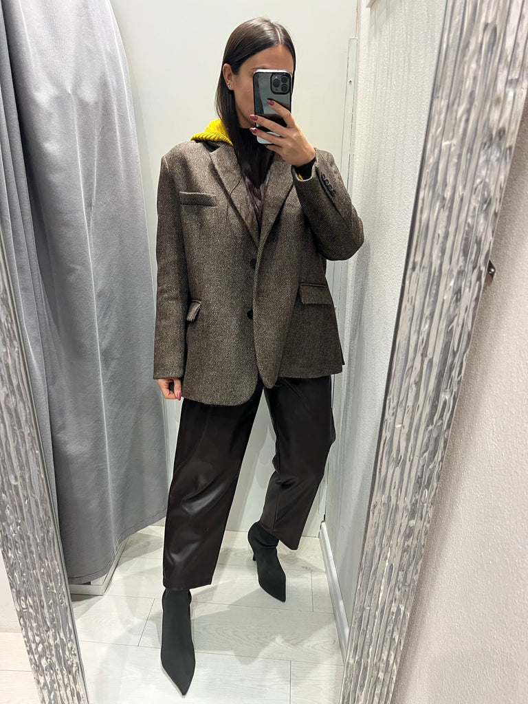 ViCOLO•Giacca cappottino cappuccio in maglia