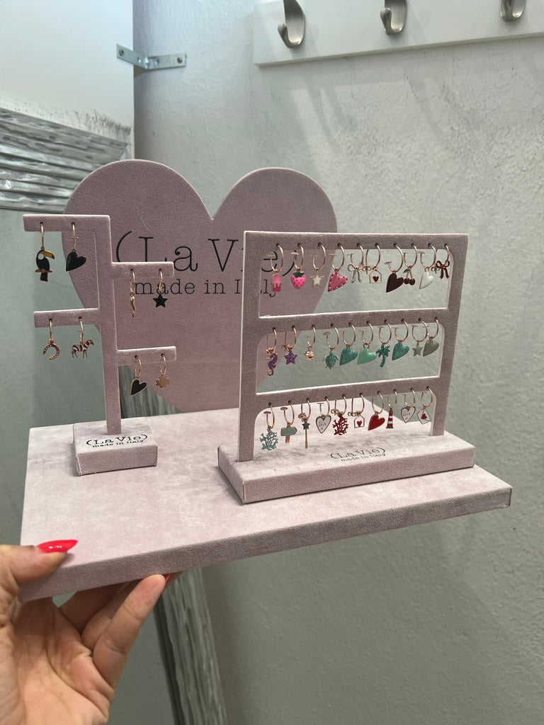 La Vie•Orecchino singolo ad anello con charm•Scegli il tuo