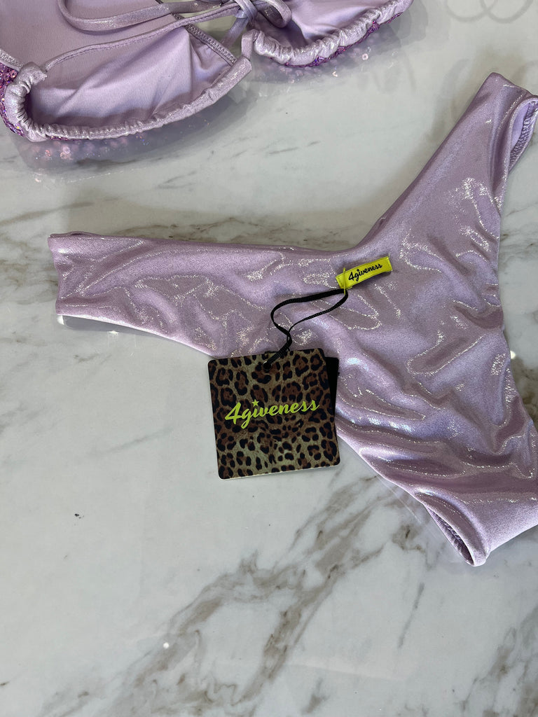 🚨4giveness-Bikini triangolo e slip V Pretty paillettes