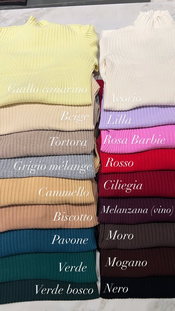 KONTATTO•Lupetto a coste sagomate•Più colori