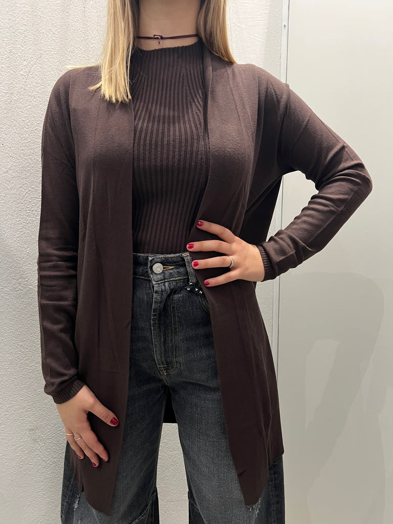 KONTATTO•Cardigan lungo in maglia•Più colori