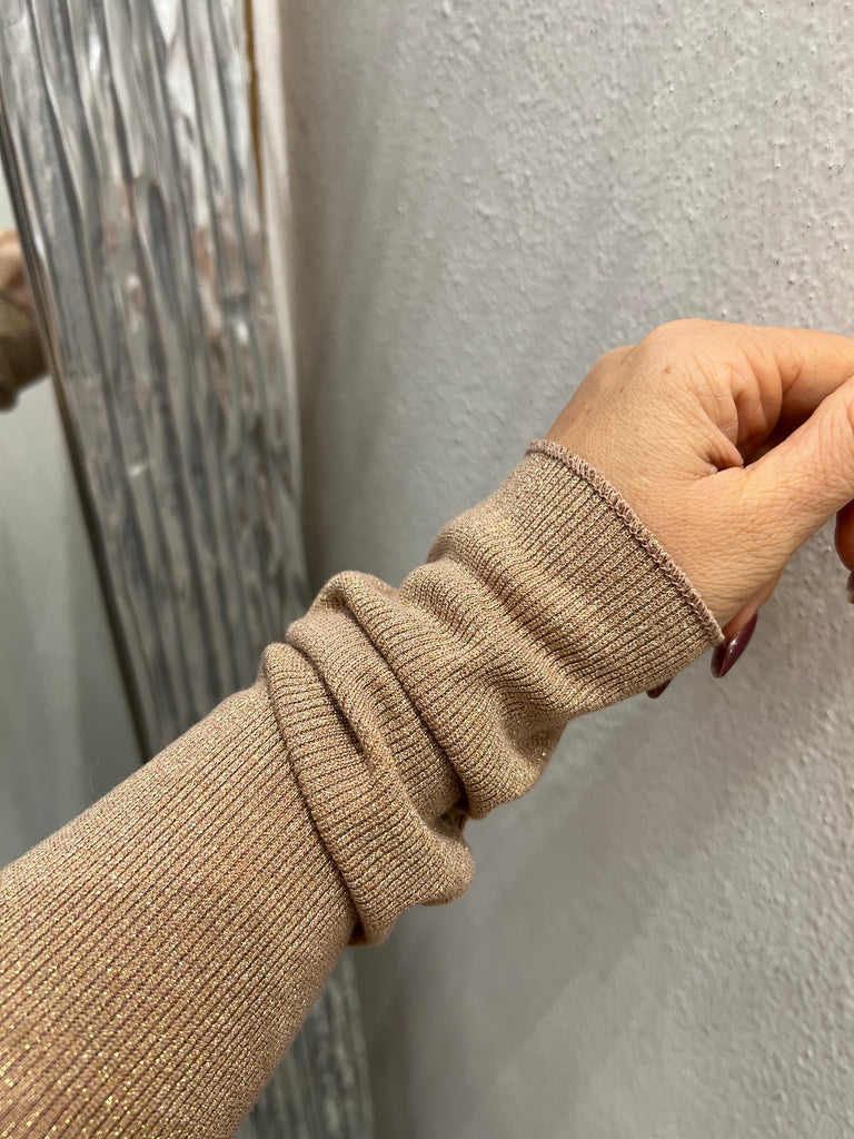 Susy Mix•Maglia elasticizzata scollo barca lurex•Più colori