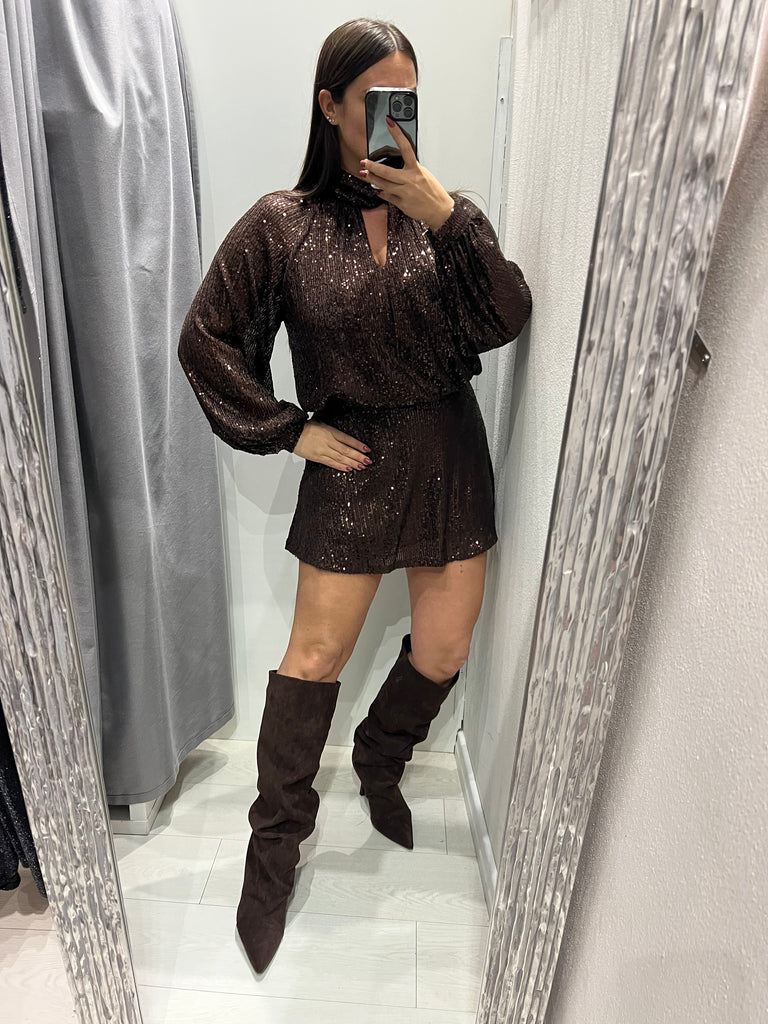 LUMINA•Abitino Moro paillettes