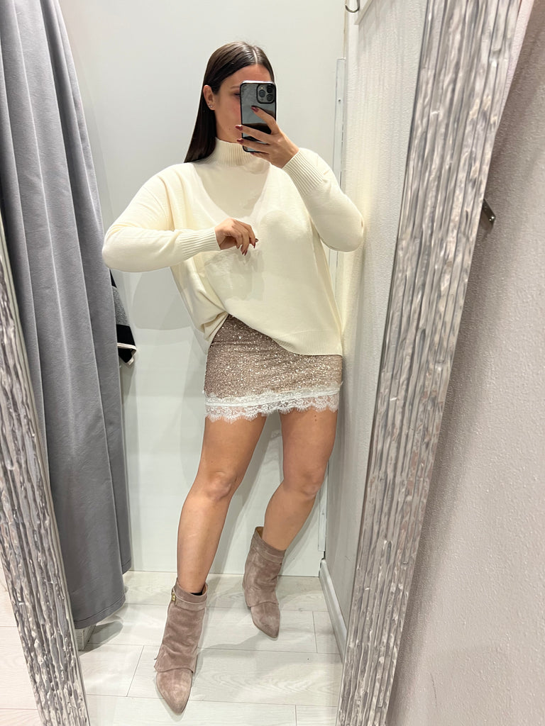 KONTATTO•Lupetto over Tender stondato estremità costine•Più colori